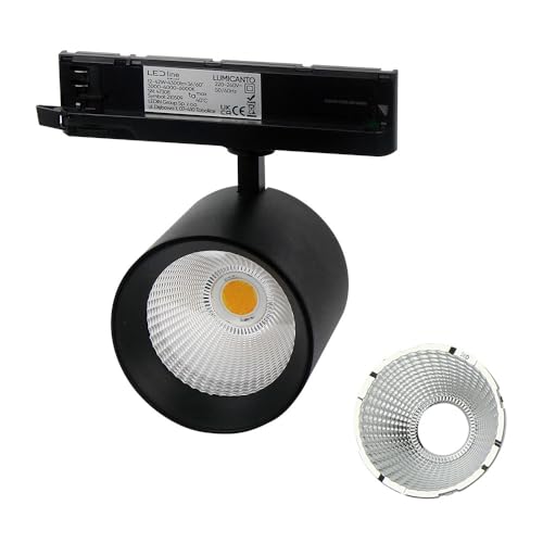 LED line PRIME LED 3-Phasen Stromschienenstrahler Lumicanto Schwarz 12-42W 4300lm CCT 3000K/4000K/6000K 36°/60° von LED line PRIME