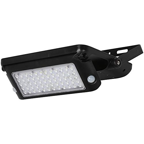 Proventa | LED Solar Profi-Strahler mit Bewegungsmelder | Li-Ionen-Akku | 10 W | 1.080 Lumen | IP65 | Helligkeitssensor | 3 Betriebsarten einstellbar | Farbe: schwarz von LED's light