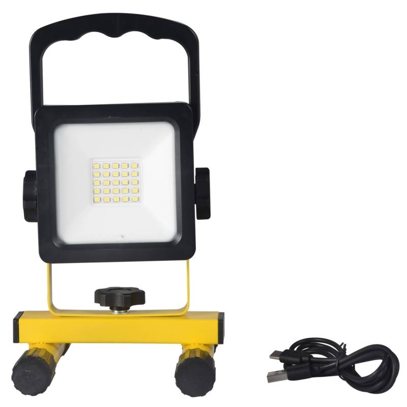 LED's Work Arbeitsleuchte Aufladbar 12W 1200 lm 6.500 K IP 54 Schwarz-Gelb von LED's Work