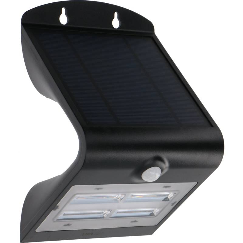 LED's Work Solar-Außenleuchte Flutlicht mit Sensor 3,2 W 400 lm 3.000 K Schwarz von LED's Work