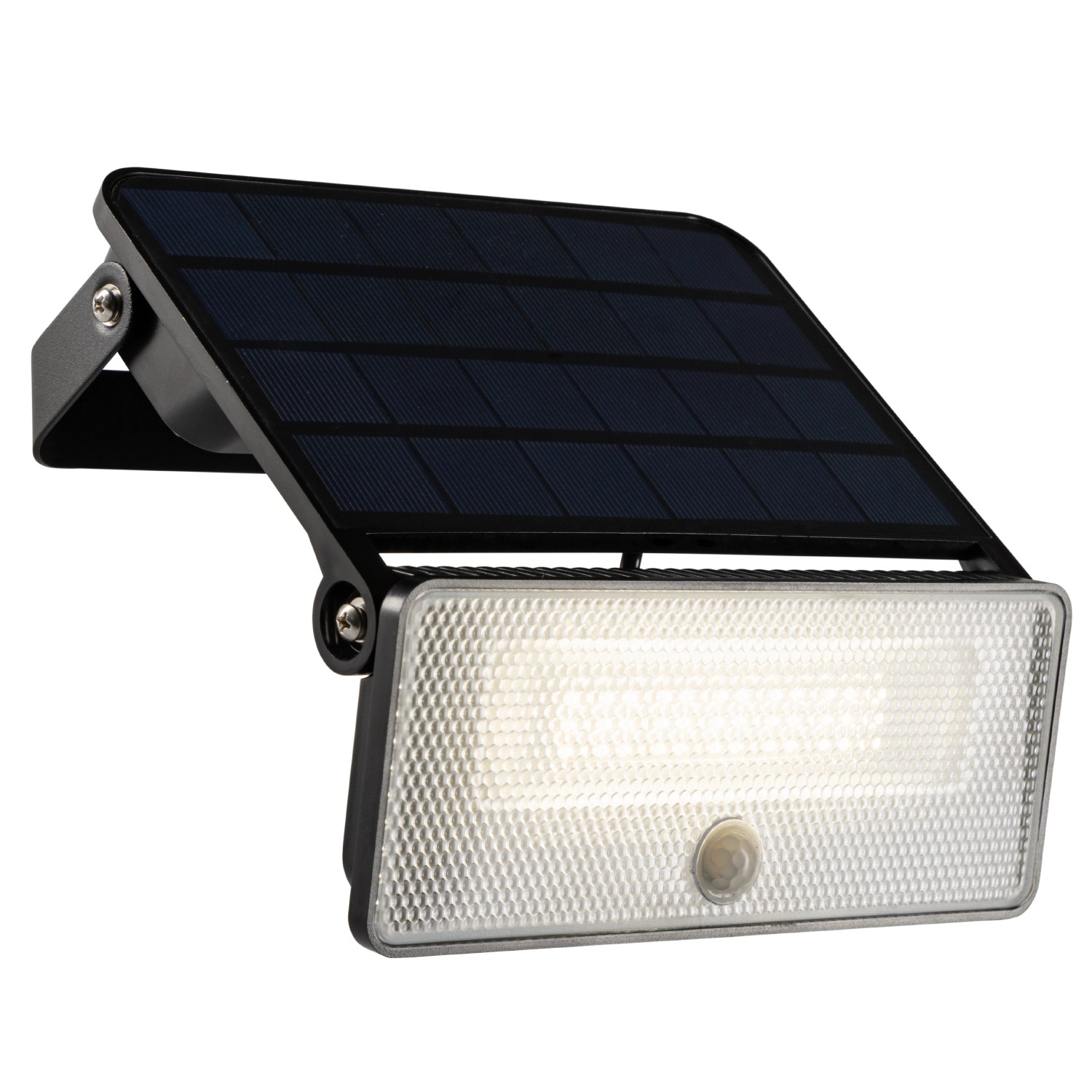 LED's Work Solar-Außenleuchte mit Sensor 12 W 1.600 lm 4.000 K IP54 Schwarz von LED's Work