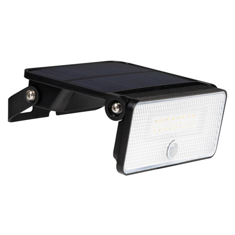LED's Work Solar-Außenleuchte mit Sensor 8 W 1.000 lm 4.000 K IP54 Schwarz von LED's Work