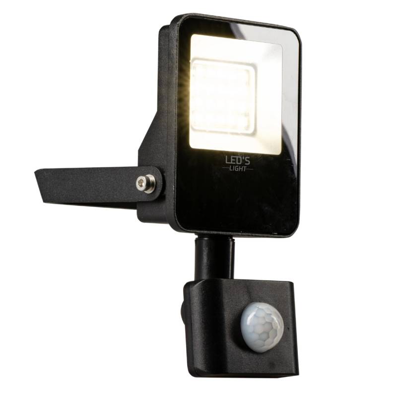 LED's Work Strahler mit Sensor 10 W 1.200 lm 4.000 K IP54 Schwarz von LED's Work