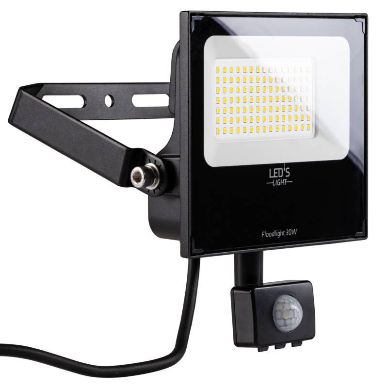 LED's Work Strahler mit Sensor 30 W 4.800 lm 4.000 K IP65 Schwarz von LED's Work