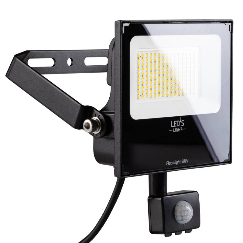LED's Work Strahler mit Sensor 50 W 8.000 lm 4.000 K IP65 Schwarz von LED's Work