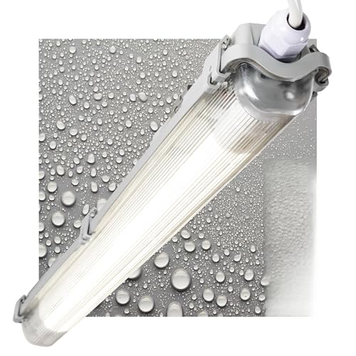LED's light Basic 2400110_04 Feuchtraumleuchte mit LED-Röhre 60 cm 9W neutralweiß IP65 von LED's light Basic