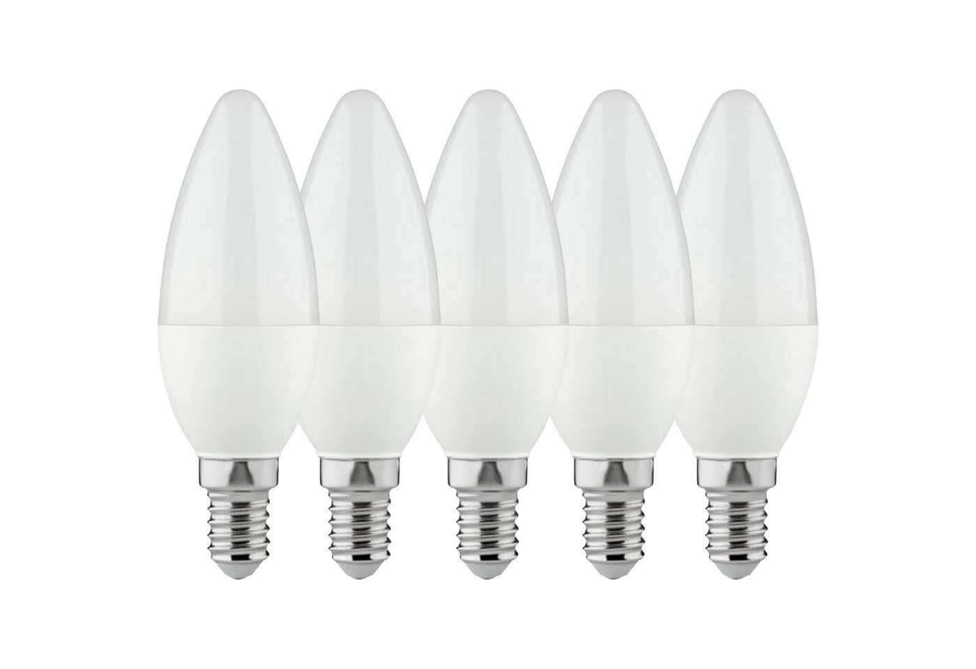 LED's light Basic LED-Leuchtmittel 0620303 LED Kerze, E14, E14 4.5W warmweiß Opal C35 5-Pack von LED's light Basic