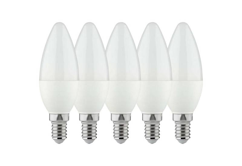 LED's light Basic LED-Leuchtmittel 0620303 LED Kerze, E14, E14 4.5W warmweiß Opal C35 5-Pack von LED's light Basic