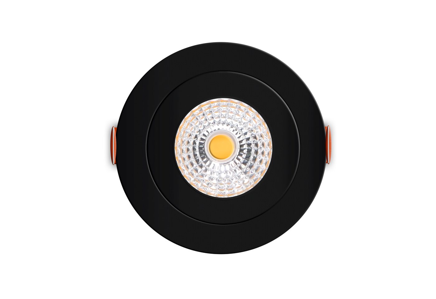 LED's light PRO LED Deckenleuchte 810537 LED-Einbauspot, LED, schwarz 4,5W dimmbar warmweiß 68mm CRI95 IP44 von LED's light PRO