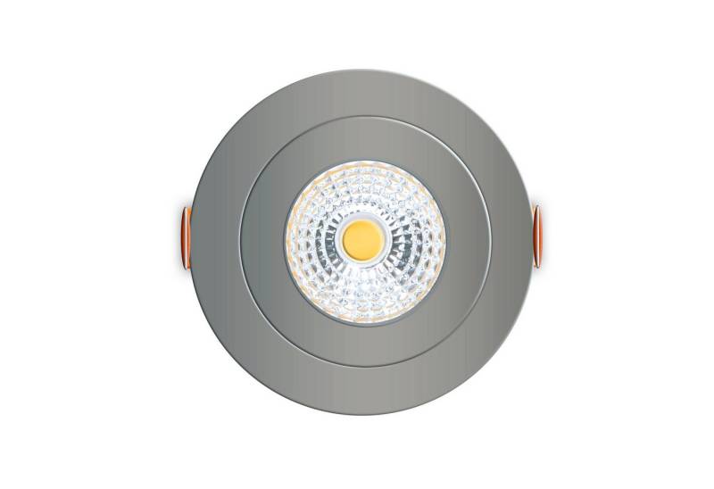 LED's light PRO LED Deckenleuchte 810539 LED-Einbauspot, LED, silber 4,5W dimmbar warmweiß 68mm CRI95 IP44 von LED's light PRO