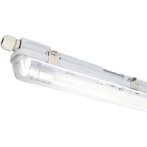 LED's light 2411204 Feuchtraumleuchte mit LED-Röhre 150 cm 20,5W neutralweiß IP65 G13 von LED's light