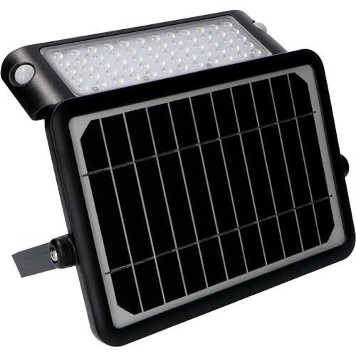 LED's light 300407 Solar LED-Strahler schwarz Bewegungsmelder 10W warmweiß IP66 von LED's light