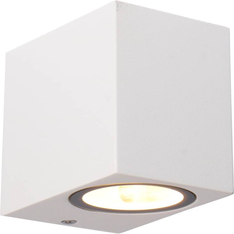 LED`s light Außen-Wandleuchte Eckig 1-flammig Weiß von LED`s light