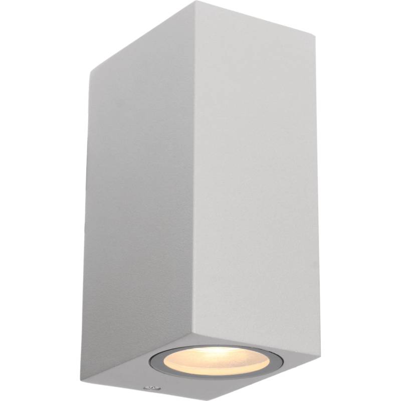 LED`s light Außen-Wandleuchte Eckig 2-flammig Grau von LED`s light
