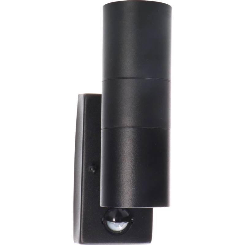 LED`s light Außen-Wandleuchte Rund mit IR-Sensor Schwarz von LED`s light