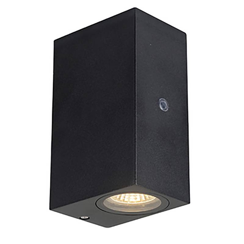 LED`s light Außenleuchte Eckig mit Tageslicht-Sensor Schwarz von LED`s light