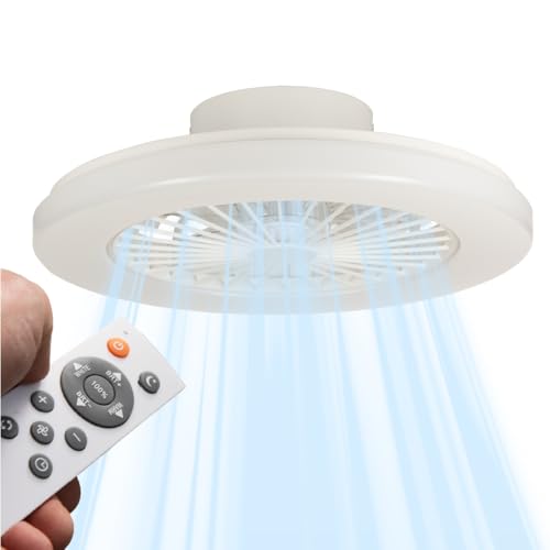 LED's light Deckenventilator mit Licht 55W dimmbar CCT 48cm weiss von LED's light