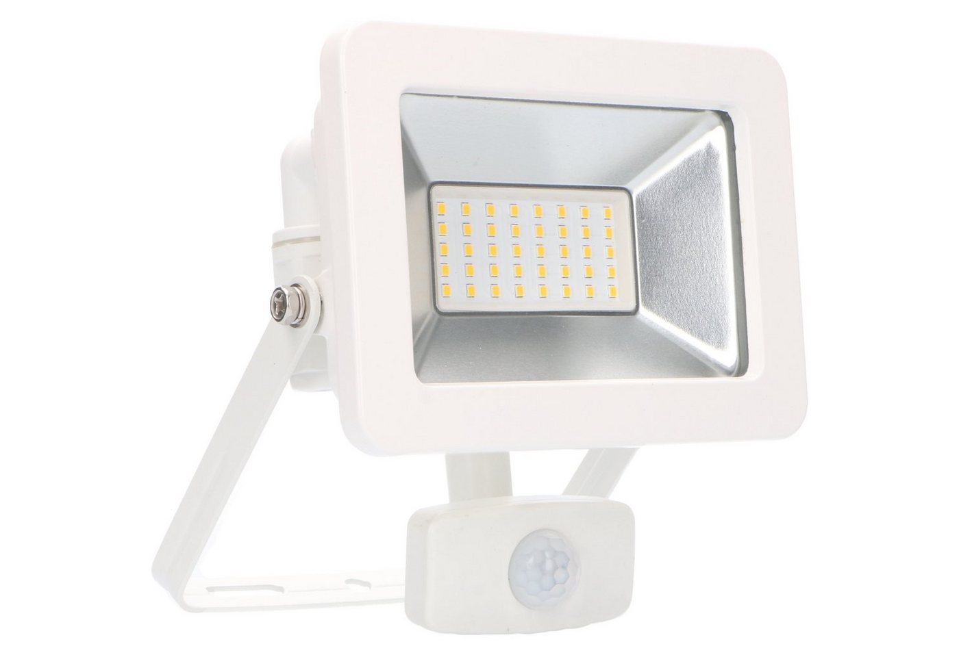 LED's light LED Flutlichtstrahler 0310715 LED-Außenstrahler, LED, mit Bewegungsmelder weiß 30 Watt neutralweiß IP44 von LED's light