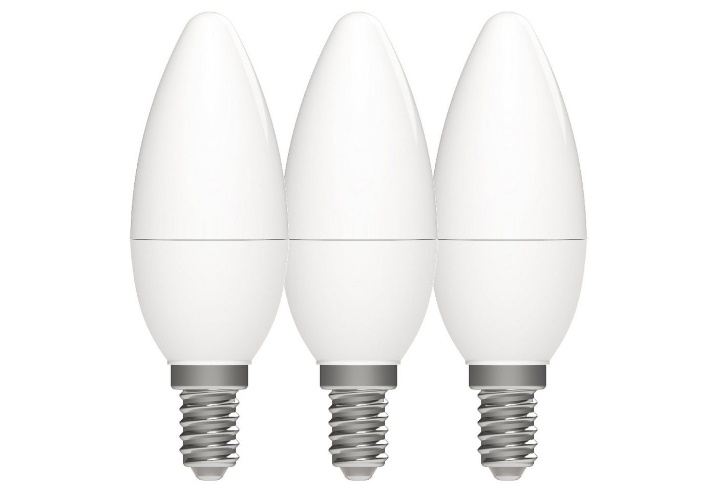 LED's light LED-Leuchtmittel 0620176 LED Kerze, E14, E14 4,9W warmweiß Opal C35 3-Pack von LED's light