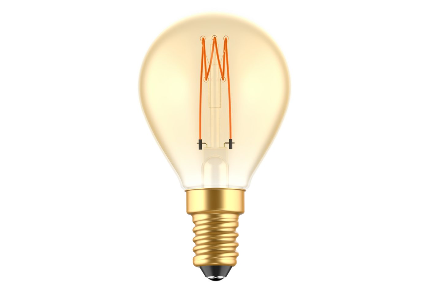 LED's light LED-Leuchtmittel 0620190 LED Kugel, E14, E14 dimmbar 2.5W extra-warmweiß Gold G45 LED's light LED-Leuchtmittel 0620190 LED Kugel, E14, E14 dimmbar 2.5W extra-warmweiß Gold G45 von LED's light