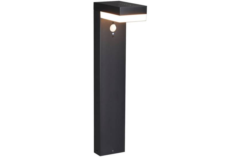 LED's light LED Pollerleuchte 1000561_01 Solar LED-Gehwegleuchte, LED, schwarz mit Bewegungsmelder 3,3W warmweiß von LED's light