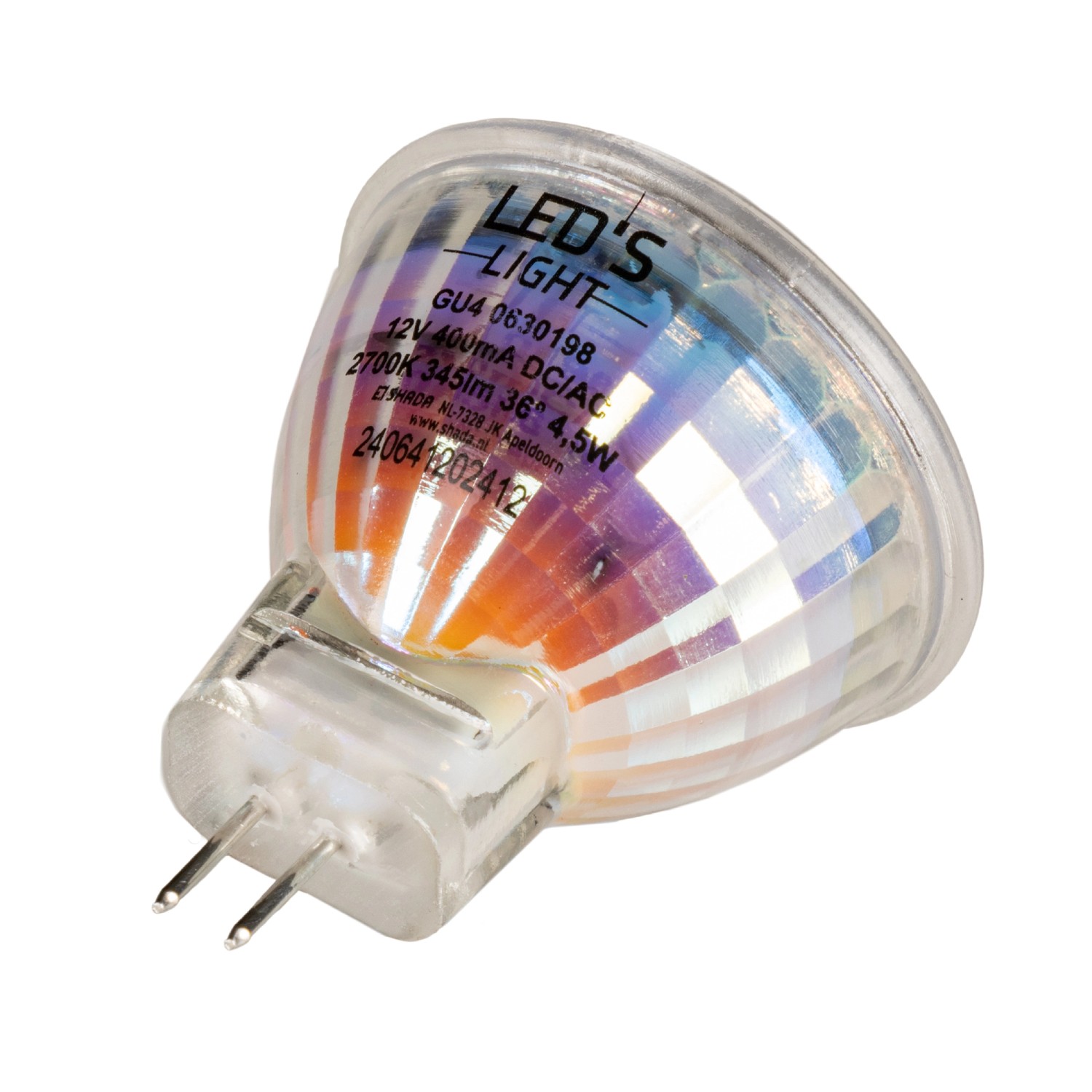 LED's light LED SMD Lampe MR11 GU4 4,5W 345lm 2700K klar dimmbar LED's light LED SMD Lampe MR11 GU4 4,5W 345lm 2700K klar dimmbar von LED`s light