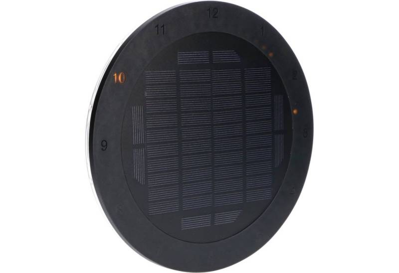 LED's light LED Außen-Wandleuchte 0300412 LED Solar Wandleuchte, LED, mit Uhr warmweiss IP65 Backlight von LED's light