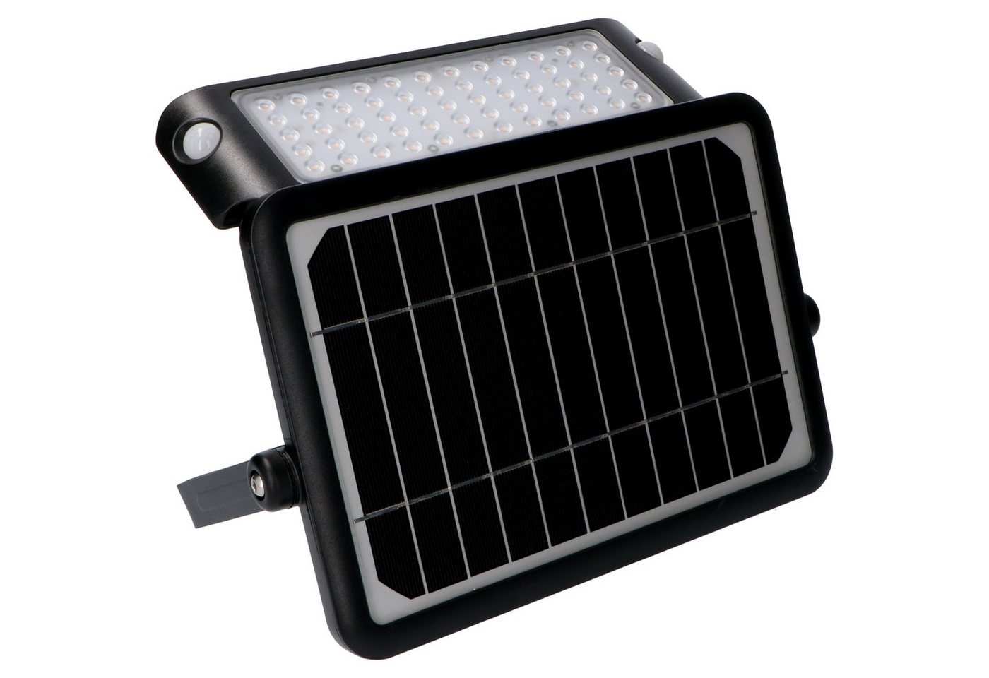 LED's light LED Solarleuchte 300407 Solar LED-Strahler, LED, schwarz Bewegungsmelder 10W warmweiß IP66 von LED's light