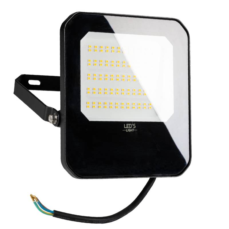 LED's light LED Wandstrahler 50W 7000lm 4000K IP65 IK07 Schwarz von LED`s light