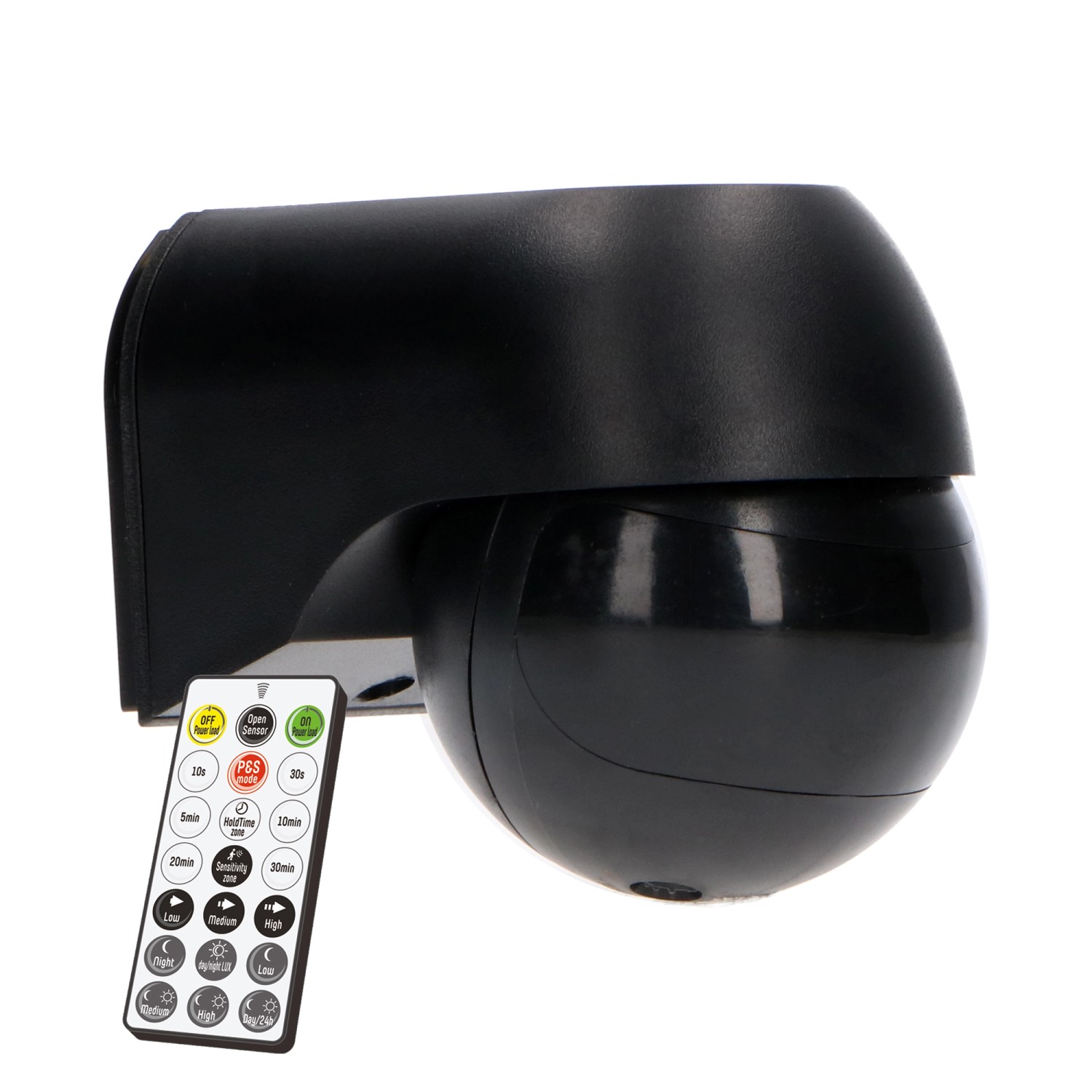 LED's light Wandsensor PIR 180° IP54 Schwarz Fernbedienung LED's light Wandsensor PIR 180° IP54 Schwarz Fernbedienung von LED`s light