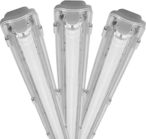proventa LED Feuchtraumleuchte 18W 120 cm – IP65 – 2160 Lumen Tageslichtweiß 4000K – Perfekt für Werkstatt, Keller, Carport und Bad - Steckklemme - Kabelverschraubung bis NYM-J 3x2,5mm² von LED's light