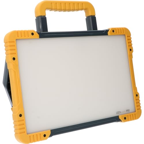 LED's work 0300812 LED-Baustrahler mit zwei Steckdosen 60W kaltweiß IK08 5m Zuleitung IP54 von LED's work