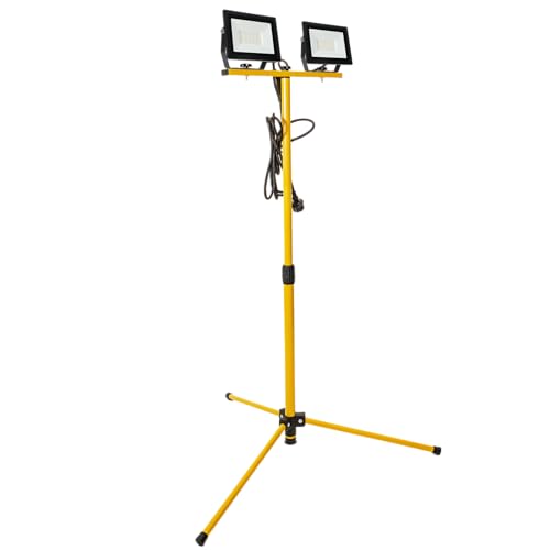 LED's work 0310654 LED-Arbeitsstrahler mit 1,2m Stativ 2x 30W neutralweiß IP54 2,5 m Zuleitung von LED's work