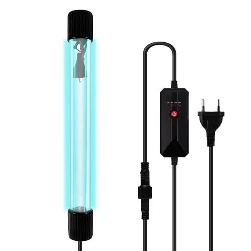 LEDBOKLI UV Sterilisator Licht, 13W Aquarien UV Licht Algen Zerstörungs Licht, Sterilisation im Innenbereich, 4Gang Zeitsteuerung für die Reinigung von Wasser Pools, Fishbowl, Toilette, Zimmer von LEDBOKLI