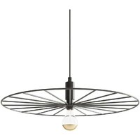 Pendelleuchte Designleuchte Hängelampe Retro Rad Wohnzimmerlampe schwarz d 45 cm Pendelleuchte Designleuchte Hängelampe Retro Rad Wohnzimmerlampe schwarz d 45 cm von LEDBOX