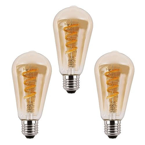 Zigbee Smart LED Lampe | Zigbee Glühbirne E27 ST64 Modell | Dimmbar | Leuchtmittel Spirale | Dual White 1800-6000K | 330Lm Lichtleistung | 1 Stück von LEDChampion