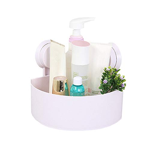 LEDDP Duschablage Zum HäNgen Shampoo Halterung FüR Dusche Bad Regal Ohne Bohren Duschablage Saugnapf Duschkorb Selbstklebend for Dusche Aufbewahrung White von LEDDP