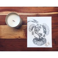 Pouring Out - Ledger Artwork 8x10 "Papierprodukt | Hochwertiger Kunstdruck Von Jen Ledger Signiert von LEDGERARTWORK