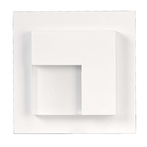 LEDIX 07-221-51, LEDWandleuchte, Aluminium, weiß, 7,3 x 7,3 x 4,4 cm von LEDIX