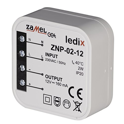 LEDIX ZNP-02-12 12 V DC / 2-Anschlussdose Stromversorgung von Ledix