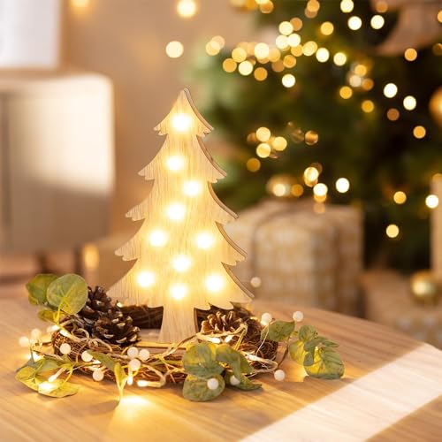 LED-Weihnachtsbaum Wood mit Batterie Holz von LEDKIA LIGHTING
