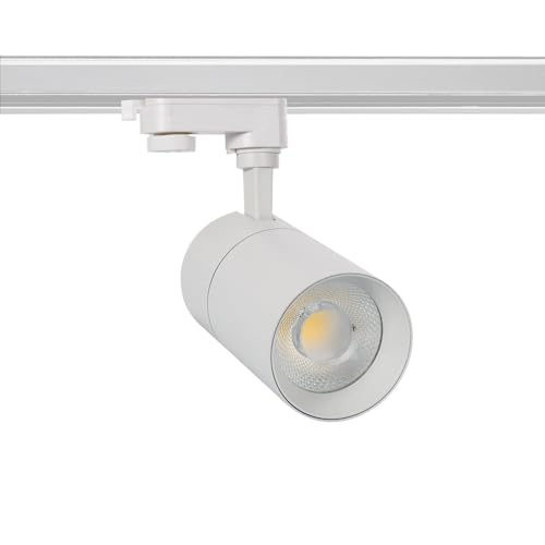 LEDKIA LIGHTING 3-Phasenstromschiene LED-Strahler 30W Dimmbar CCT Wählbar Mallet Weiß von LEDKIA LIGHTING