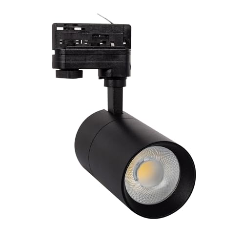 LEDKIA LIGHTING 3-Phasenstromschiene LED-Strahler 30W Dimmbar Mallet Schwarz 5000K Kaltweiß von LEDKIA LIGHTING