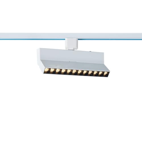 LEDKIA LIGHTING 3-Phasenstromschiene Linear LED-Strahler 12W Dimmbar CCT Wählbar Elegant Optic Weiß (3000K - 4000K - 5000K) Wählbar von LEDKIA LIGHTING