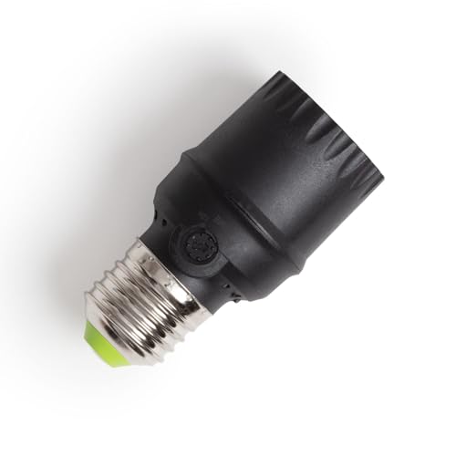 LEDKIA LIGHTING Dämmerungssensor mit Zeitschaltuhr für E27-Glühbirnen Schwarz von LEDKIA LIGHTING