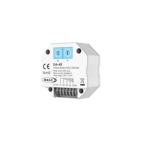 LEDKIA LIGHTING Dimmer DALI 4 Kanäle Kompatibel mit 4 Tasten Weiß von LEDKIA LIGHTING