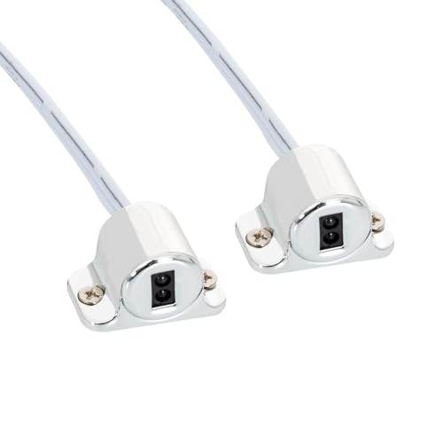 LEDKIA LIGHTING - Doppelsensorschalter 12/24V DC | Berührungsloser Schalter für LED-Streifen | Für Schränke & Möbel | Kompakte Größe Ø12x13mm | Aluminium, Silber von LEDKIA LIGHTING