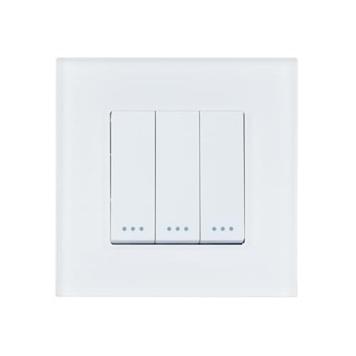 LEDKIA LIGHTING Dreifach geschalteter Schalter mit PC-Rahmen Modern Weiß von LEDKIA LIGHTING