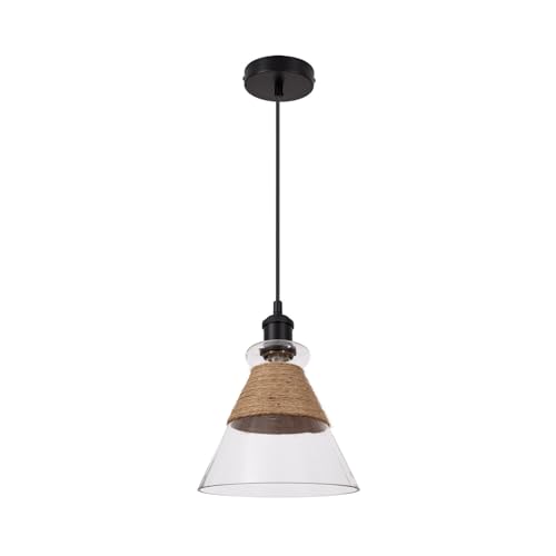 LEDKIA LIGHTING Pendelleuchte Glas Royesa Schwarz von LEDKIA LIGHTING
