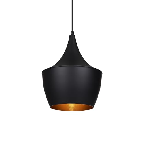 LEDKIA LIGHTING Hängeleuchte aus Metall Mercury 1675xØ200 mm Schwarz E27 Aluminium für Wohnzimmer, Küche, Schlafzimmer von LEDKIA LIGHTING